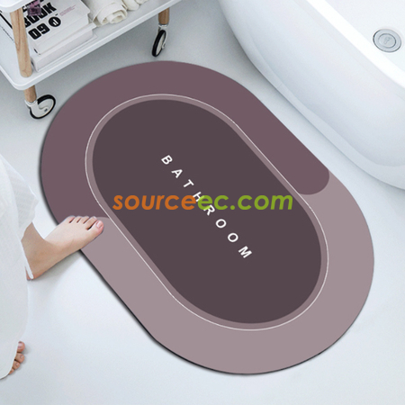 Customization Diatomaceous Earth Absorbent Fast Drying Bath Mat Corporate Gifts