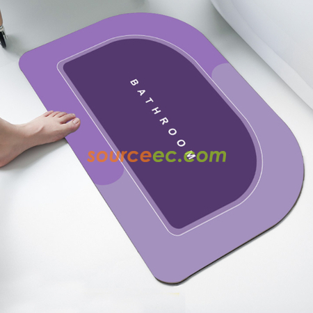 Customization Diatomaceous Earth Absorbent Fast Drying Bath Mat Corporate Gifts