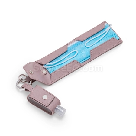 Customization PU Storage Bag For Hand Sanitizer And Mask Corporate Gifts