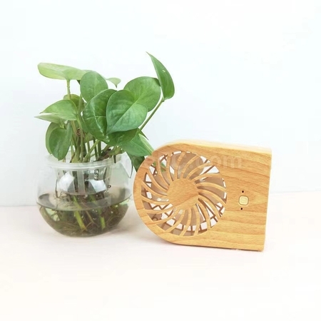 Customization Wood Grain Mini Fan Corporate Gifts