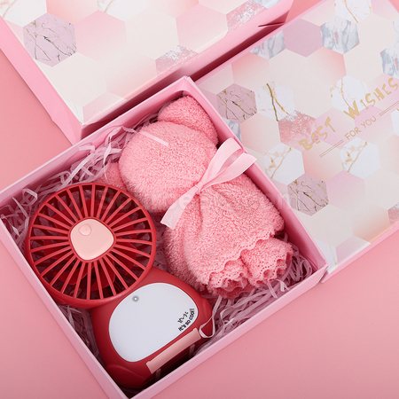 Customization Mini Fan Bear Towel Set Corporate Gifts