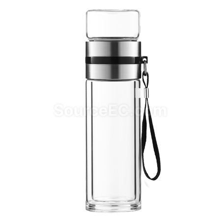 Customization Portable Glass Mug with Infuser Corporate Gifts
