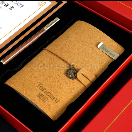Customization Crystal Photo Frame Pen Notebook Set Corporate Gifts