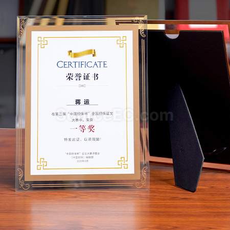 Customization Crystal Photo Frame Pen Notebook Set Corporate Gifts
