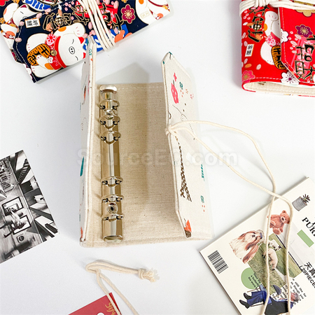 Customization Vintage Loose-leaf Notebook with Fabric Cover Corporate Gifts
