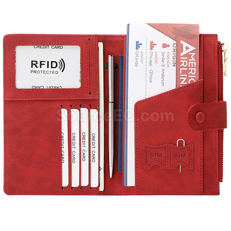 Customization Pu RFID Passport Case Corporate Gifts