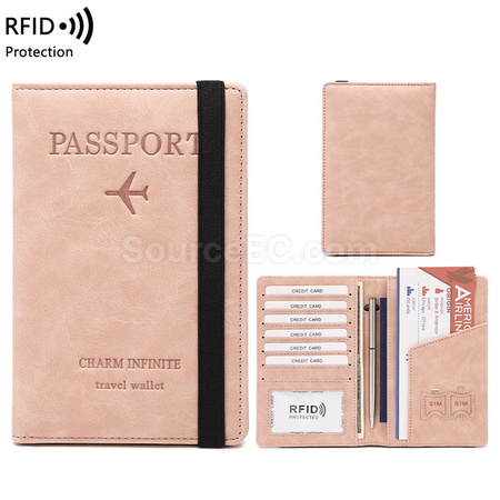 Trifold Passport Cover Custom Money Clip Mult Function Card Holder Organizer  PU Leather Travel Wallet - China Travel Wallet and Passport Holder price