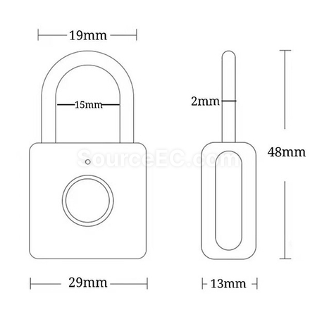 Customization Fingerprint Travel Lock Corporate Gifts