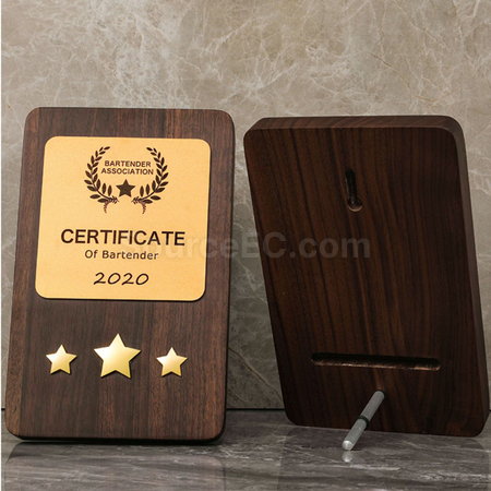 wood plaque malaysia corporate wooden plaque with gold laser