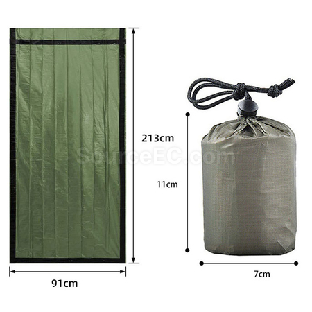 Customization PE Aluminum Enmergency Sleeping Bag Corporate Gifts