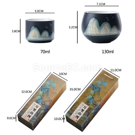 Customization Ceramic Tea Mug Gift Set Corporate Gifts