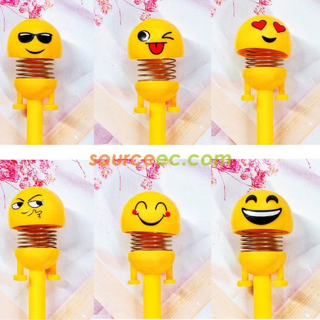 Customization Smiley Spring Pen Corporate Gifts
