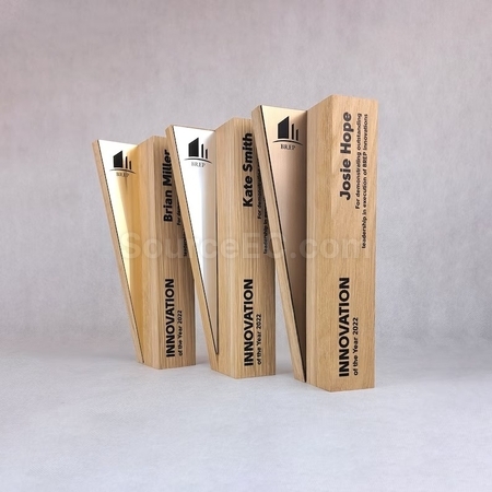 Customization Wooden Metal Trophy Corporate Gifts