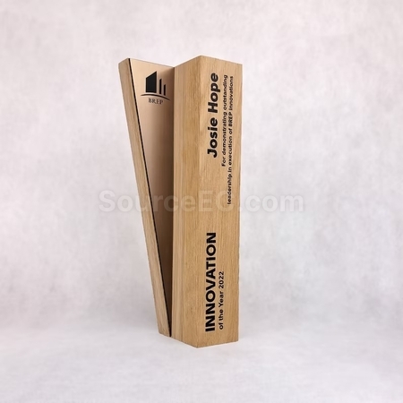 Customization Wooden Metal Trophy Corporate Gifts