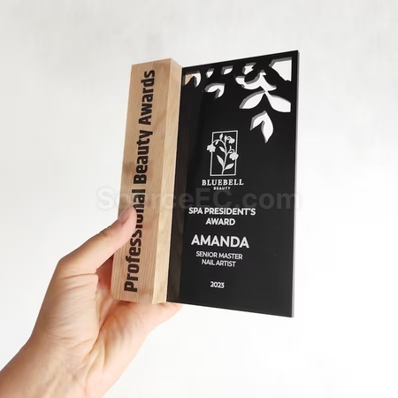 Customization Wooden Acrylic Trophy Corporate Gifts