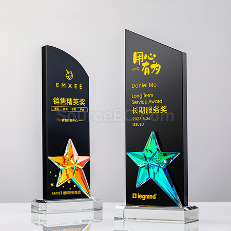 Customization Gradient Crystal Trophy Corporate Gifts