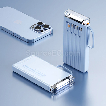 Customization Comes with 4-wire Power Bank Corporate Gifts