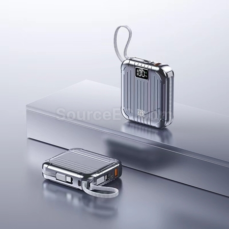 Customization 10000mAh Power Bank with Charge Cable Corporate Gifts