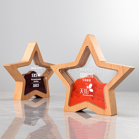 Customization Wooden Acrylic Trophy Corporate Gifts