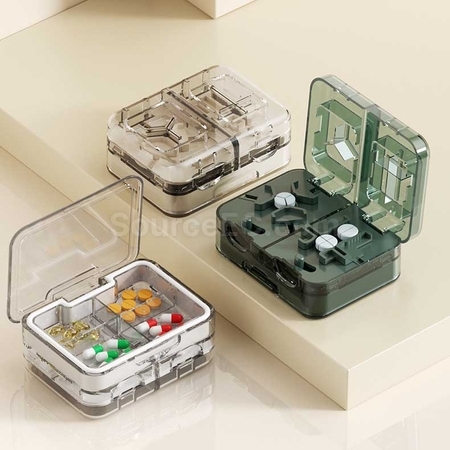 Pill Box With Cutter