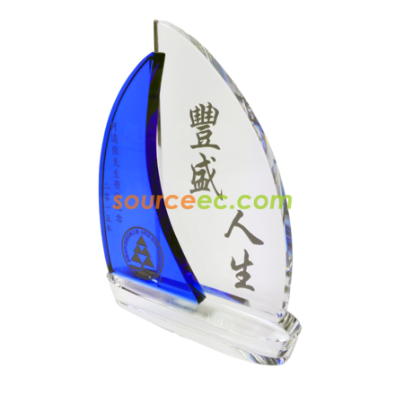 Customization Blue Crystal Trophy Corporate Gifts