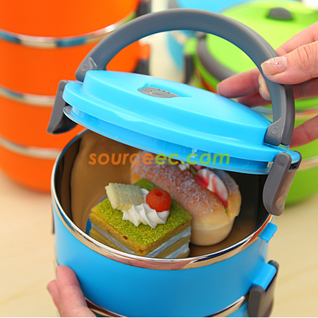 Customization Two-layer Stainless Steel Insulation  Lunch Box Corporate Gifts