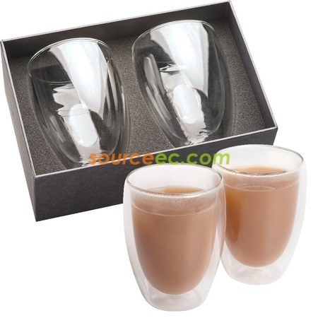 Double Wall Cute Glass Malaysia Corporate Gift Supplier