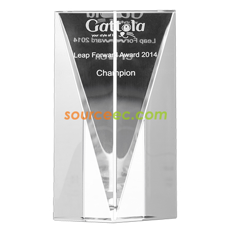 Customization Prism Crystal Trophy Corporate Gifts