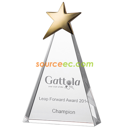 Metal Star Crystal Awards