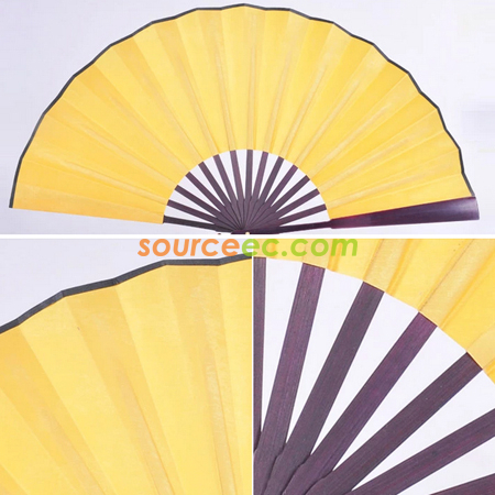 Bamboo Folding Fan Hat - Oriental Powder Blue