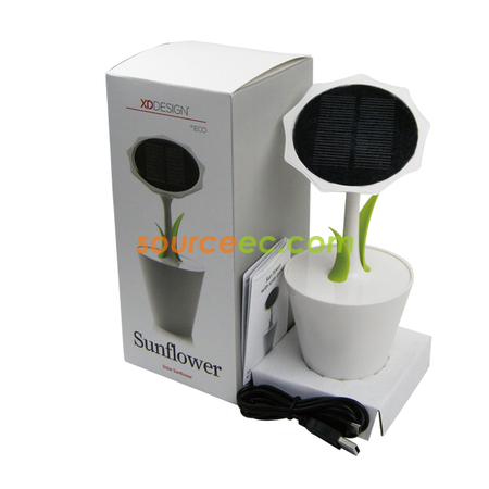Customization Sunflower Solar Charger flowers Corporate Gifts