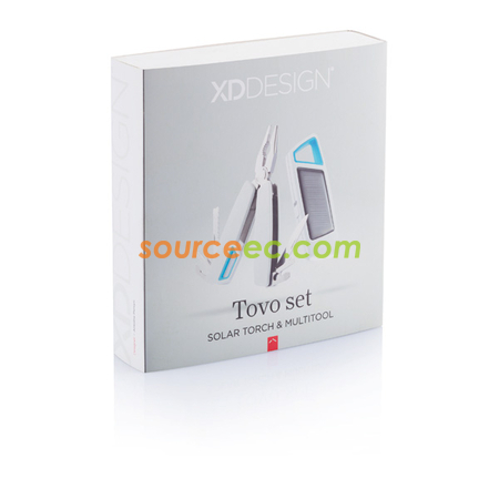 Customization Tovo Solar Flashlight and Knife Kit Corporate Gifts
