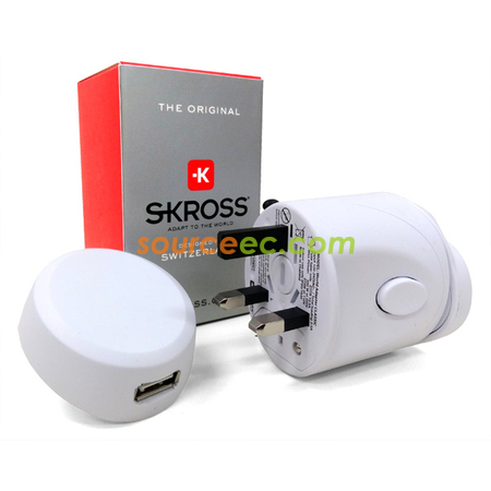 Customization SKROSS World Travel Adapter Classic USB Corporate Gifts