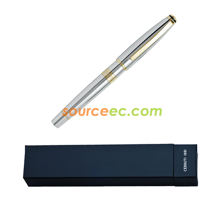 Customization Cerruti 1881 - Bicolore Silver - Rollerball Pen Corporate Gifts