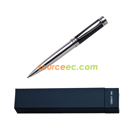 Customization Cerruti 1881 - Zoom Black - Ballpoint Pen Corporate Gifts
