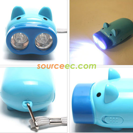 Customization Green Piggy Flashlight Corporate Gifts