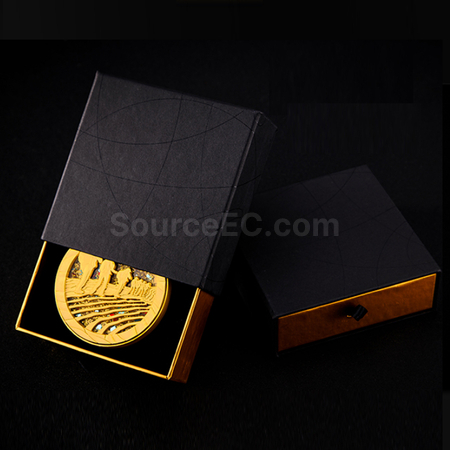 Customization Trailwalking Quicksand Creative Metal Commemorative Medal Corporate Gifts