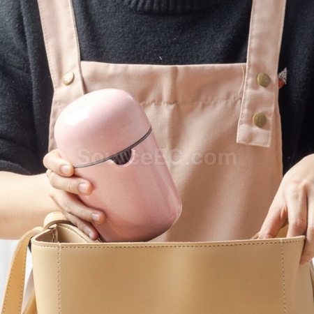 Customization Wheat Straw Manual Portable Juicing Cup Corporate Gifts