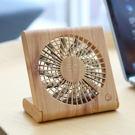 Customization Wood Grain Mini Fan Corporate Gifts