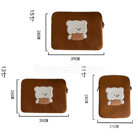 Customization Embroidered Bear Tablet Bag Corporate Gifts