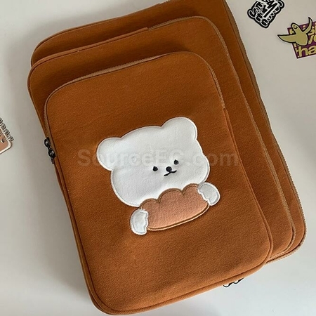 Customization Embroidered Bear Tablet Bag Corporate Gifts
