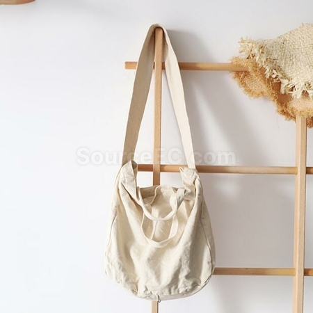 Customization Solid Color Literary One-Shoulder Denim Messenger Bag Corporate Gifts