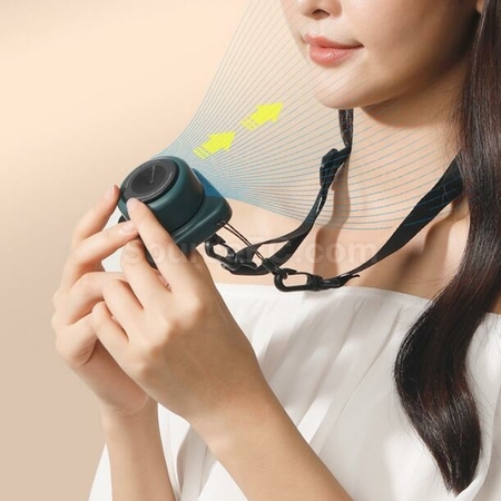 Customization Retro Camera USB Portable Outdoor Leafless Hanging Neck Fan Corporate Gifts