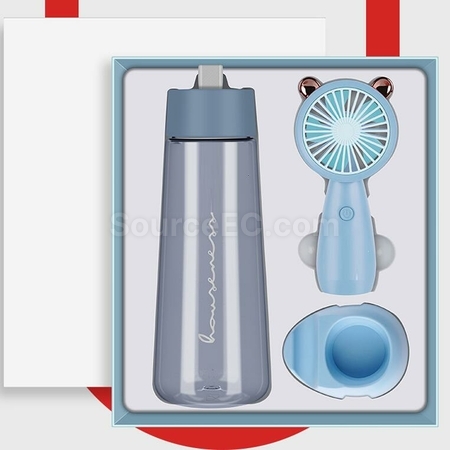 Customization Water Cup Small Fan Business Gift Set Corporate Gifts