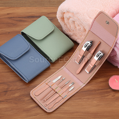 Customization PU Leather Manicure Set Corporate Gifts