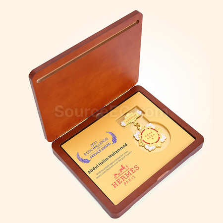 Customization Foldable Wooden Medal Corporate Gifts