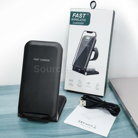 Customization Vertical Mobile Phone Wireless Charging Stand Corporate Gifts