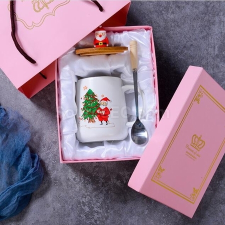 Customization Christmas Cup Ceramic Cup Corporate Gifts
