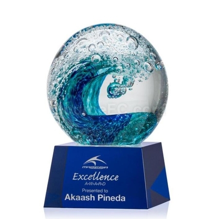 Customization Heart Of the Ocean Crystal Trophy Corporate Gifts