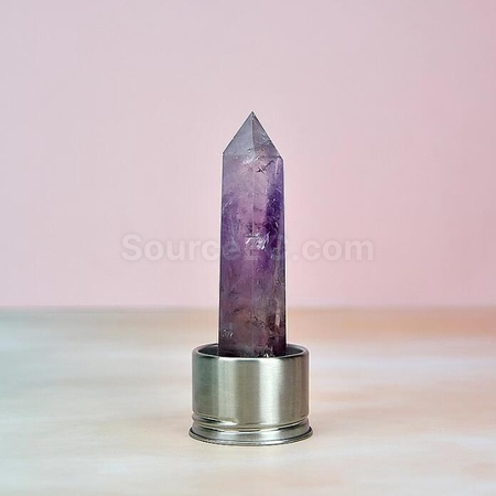 Customization Natural Crystal Column Bamboo Lid High Boron Glass Cup Corporate Gifts